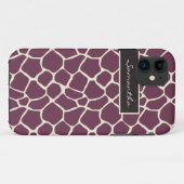 キリンパターンiPhone 5の穹窖の箱(紫色) Case-Mate iPhoneケース (裏面(横))