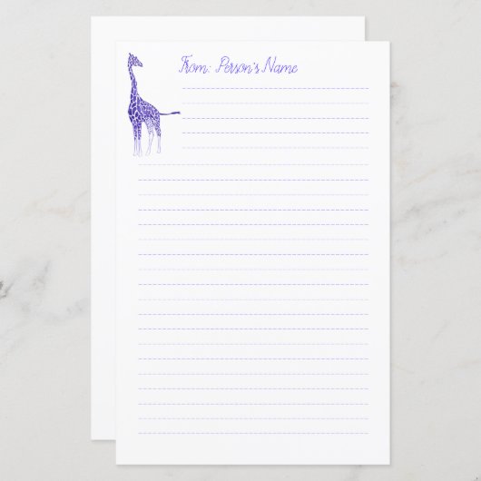 キリンパーソナライズされたの並んだ文房具 (正面/裏面)