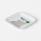 キリンパーソナライズされたバースデイズパズルプレート ペーパープレート (傾斜あり)