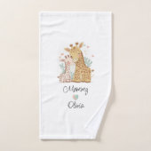 キリンパーソナライズされたラブタオルセット バスタオルセット (ハンドタオル)