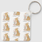 キリンパーソナライズされたラブベビーキーチェーン キーホルダー (裏面)