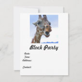 キリンパーティの招待状 招待状 (裏面)