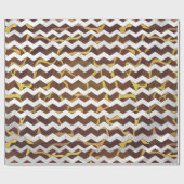 キリンブラウンおよび黄色いプリント ラッピングペーパー (フラット)