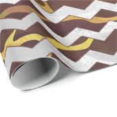 キリンブラウンおよび黄色いプリント ラッピングペーパー (ロールコーナー)