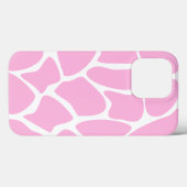 キリンプリントの模様キャンディピンク。 Case-Mate iPhoneケース (裏面 (横))