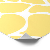 キリンプリントの黄色のパターン。 ポスター (角)