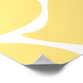 キリンプリントの黄色のパターン。 ポスター (角)