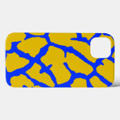 キリンプリントイエローブルー Case-Mate iPhoneケース (裏面 (横))