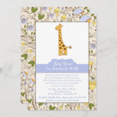 キリンプリントインブルー招待状 招待状 (正面/裏面)