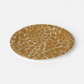 キリンプリントサファリアニマル紙プレート ペーパープレート (アングル)