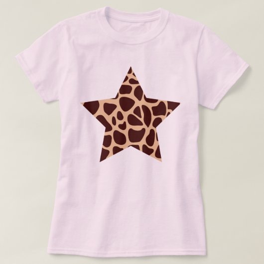 キリンプリントスター Tシャツ (デザイン正面)
