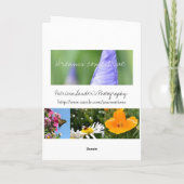 キリンプリントハート誕生日カード カード (裏面)