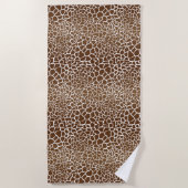 キリンプリントビーチタオル ビーチタオル (正面)