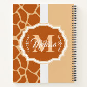 キリンプリントモノグラム ノートブック (裏面)