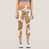 キリンプリントヨガパンツ カプリレギンス (正面)