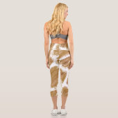 キリンプリントヨガパンツ カプリレギンス (裏面)