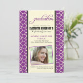 キリンプリント卒業発表（紫） 招待状 (スタンド正面)