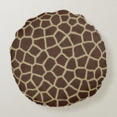 キリンプリント枕 ラウンドクッション (裏面)