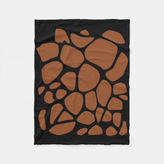 キリンプリント簡単ディーハロウィンコスチューム フリースブランケット (正面)