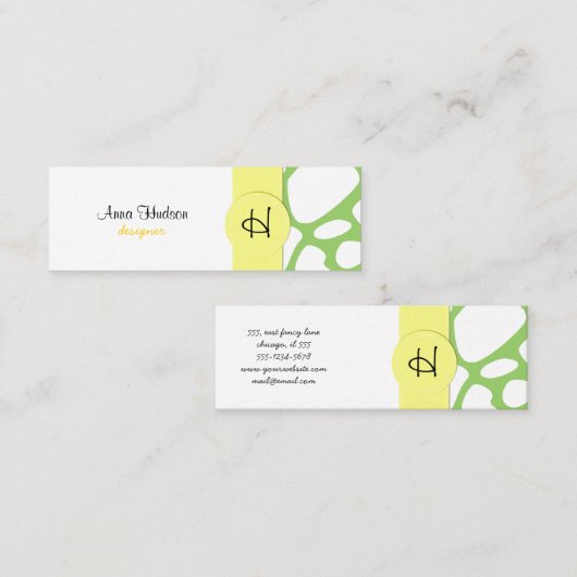 キリンプリント,グリーンキリン,アニマルプリント,ジャングル スキニー名刺 (正面/裏面)