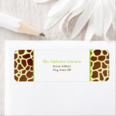 キリンプリント&グリーン住所 シールステッカー ラベル (インサイチュ)