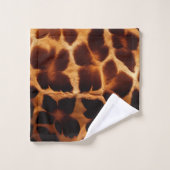 キリンプリント バスタオルセット (ウォッシュタオル)