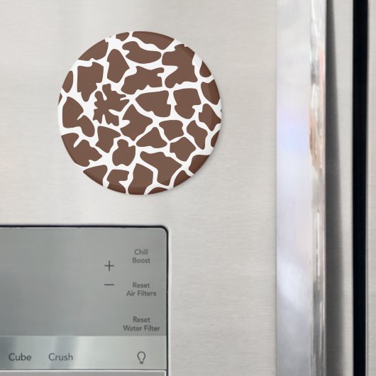 キリンプリント，ブラウンキリン，アニマルプリント，ジャングル マグネット (インサイチュ (冷蔵庫))