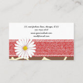 キリンプリント，ブラウンキリン，アニマルプリント，ジャングル 名刺 (裏面)