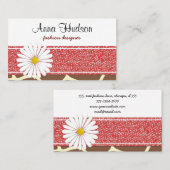 キリンプリント，ブラウンキリン，アニマルプリント，ジャングル 名刺 (正面/裏面)