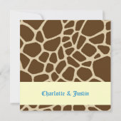 キリンプリント〜結婚の 招待状 (裏面)