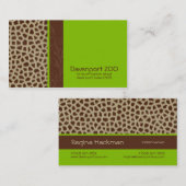 キリンプリント[緑]名刺 名刺 (正面/裏面)