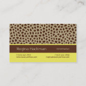 キリンプリント[黄色]名刺 名刺 (裏面)