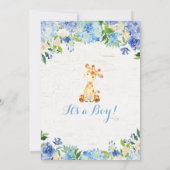 キリンベビーシャワー招待状ボ素朴ーイシャワー 招待状 (裏面)