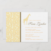 キリンベビーシャワー招待状 招待状 (正面/裏面)