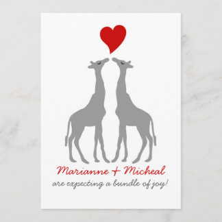 キリンベビーシャワー招待状 招待状