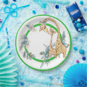 キリンベビーパーティーグッズ紙プレート ペーパープレート (パーティー)