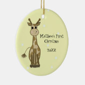 キリンベビー初めてのクリスマス セラミックオーナメント (右)