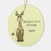 キリンベビー初めてのクリスマス セラミックオーナメント (左)