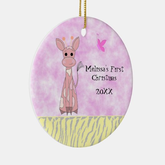 キリンベビー初めてのクリスマス セラミックオーナメント (右)