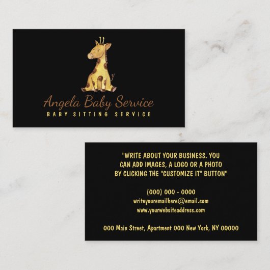 キリンベビー 名刺 (正面/裏面)