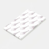 キリンホットピンクと黒のシルエット ポストイット (アングル)