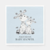 キリンボーイズ赤ちゃんシャワー紙ナプキンス スタンダードランチョンナプキン (正面)