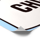 キリンポートレートカスタマイズ可能な文字ポスター ポスター (角)