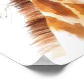 キリンポートレート水彩ポスター ポスター (角)