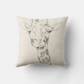 キリンポートレート |スケッチ クッション (裏面)