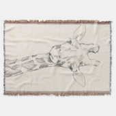 キリンポートレート |スケッチ スローブランケット (正面)