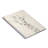 キリンポートレート |スケッチ ノートブック (右側)