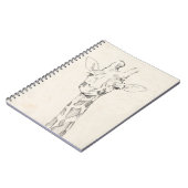 キリンポートレート |スケッチ ノートブック (左側)