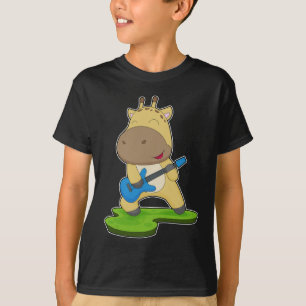 キリンミュージシャンギター音楽 Tシャツ