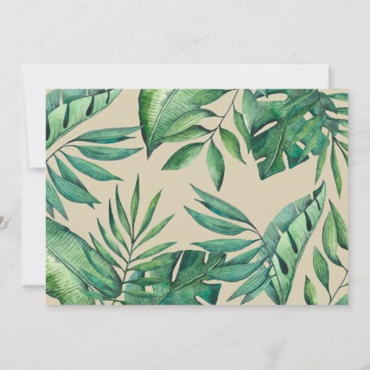 キリンモダンワイルドワンベイビーシャワー 招待状 (裏面)